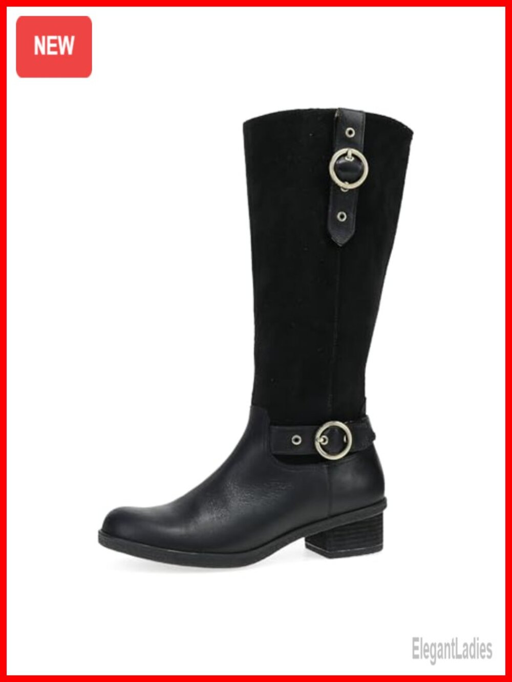Waterproof Leather Tall Shaft Riding Boot Equestrian Fashion Zip